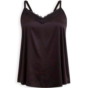 Dream Satin Lace Trim Sleeveless Sleep Cami